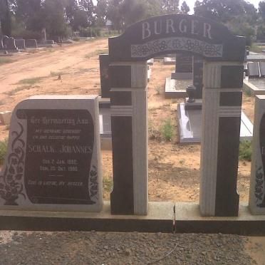 BURGER Schalk Johannes 1892-1980