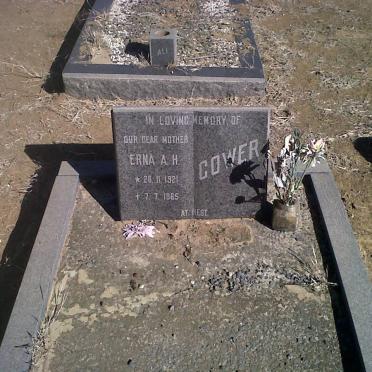 COWER Erna A.H. 1921-1965
