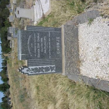 CRONJE Hendrik Gert 1888-1943
