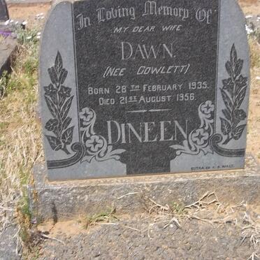 DINEEN Dawn nee GOWLETT 1935-1956
