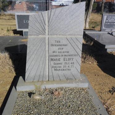 ELOFF Marie 1949-1977