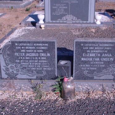 ENSLIN Pieter Jacobus 1914-1968 &amp; Elizabeth Anna Magrietha CLAASSEN 1913-1988