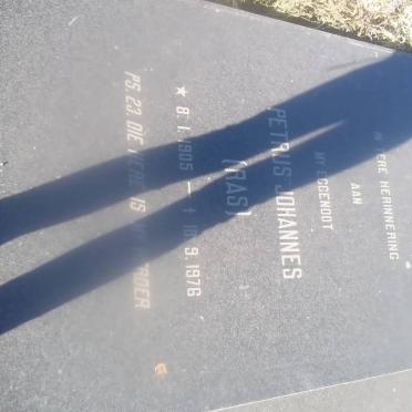 ERASMUS Petrus Johannes 1905-1976