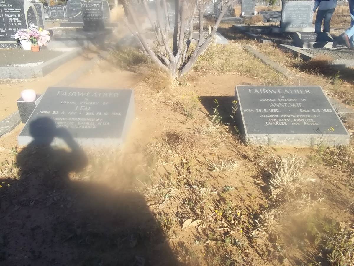 FAIRWEATHER Ted 1917-1994 &amp; Annemie 1920-1968