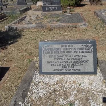 FOURIE Francois Philippus 1919-1936