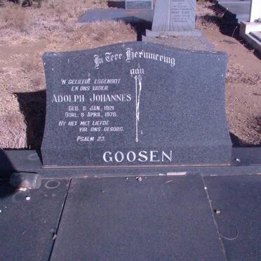 GOOSEN Adolph Johannes 1921-1978
