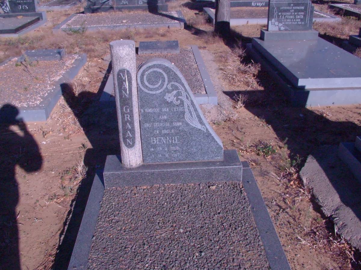 GRAAN Bennie, van 1868-1907