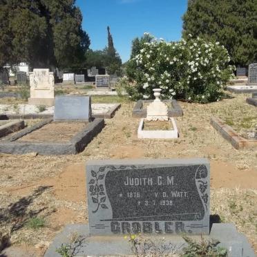 GROBLER Judith C.M. nee V.D. WATT 1876-1938