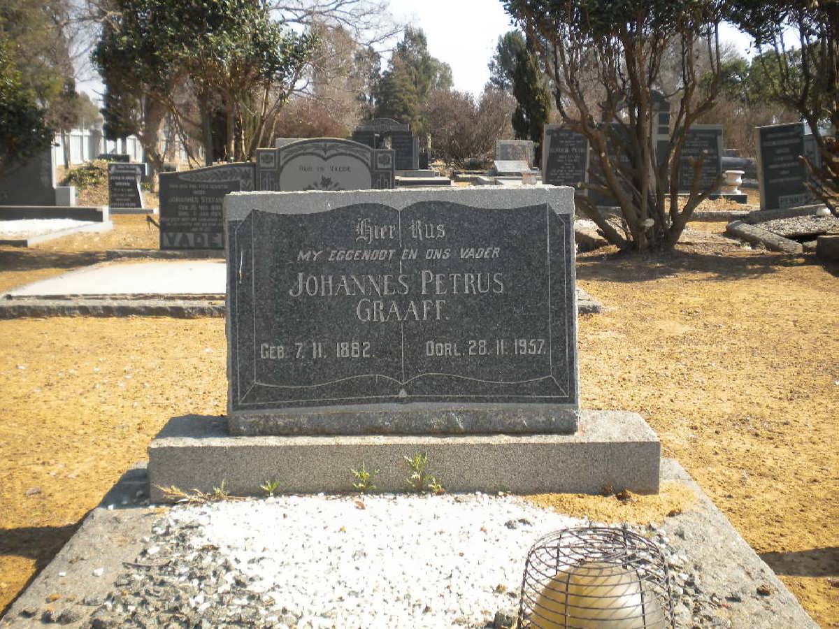 GRAAFF Johannes Petrus 1882-1957