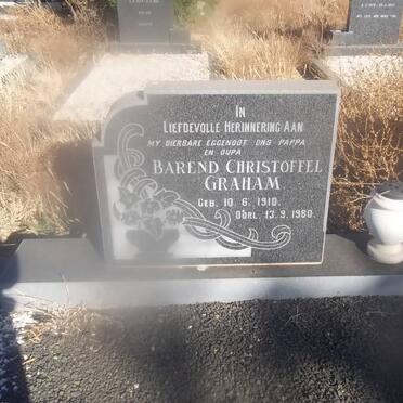 GRAHAM Barend Christoffel 1910-1980 &amp; Hendrina C.M. 1920-1986      