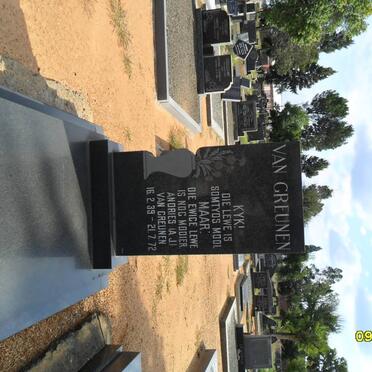 GREUNEN Andries J., van 1939-1972