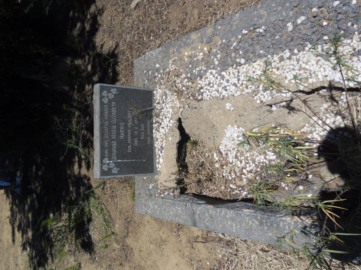 HARRIS Johanna Maria Elizabeth nee VENTER 1867-1952