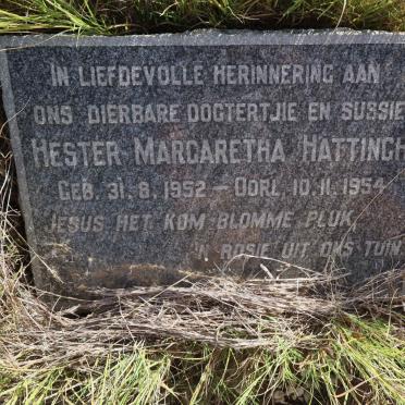 HATTINGH Hester Margaretha 1952-1954