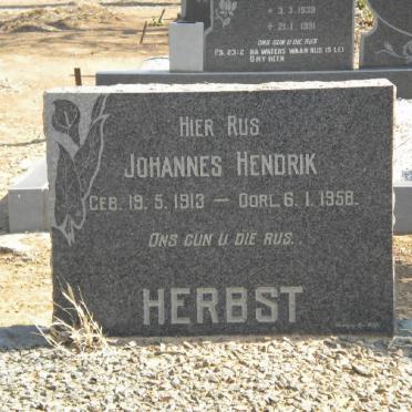 HERBST Johannes Hendrik 1913-1958