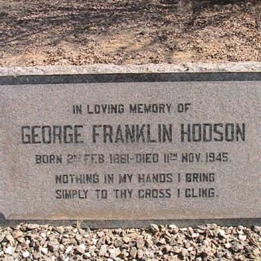 HODSON George Franklin 1861-1945