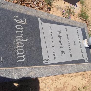 JORDAAN Edmund H. 1973-1974