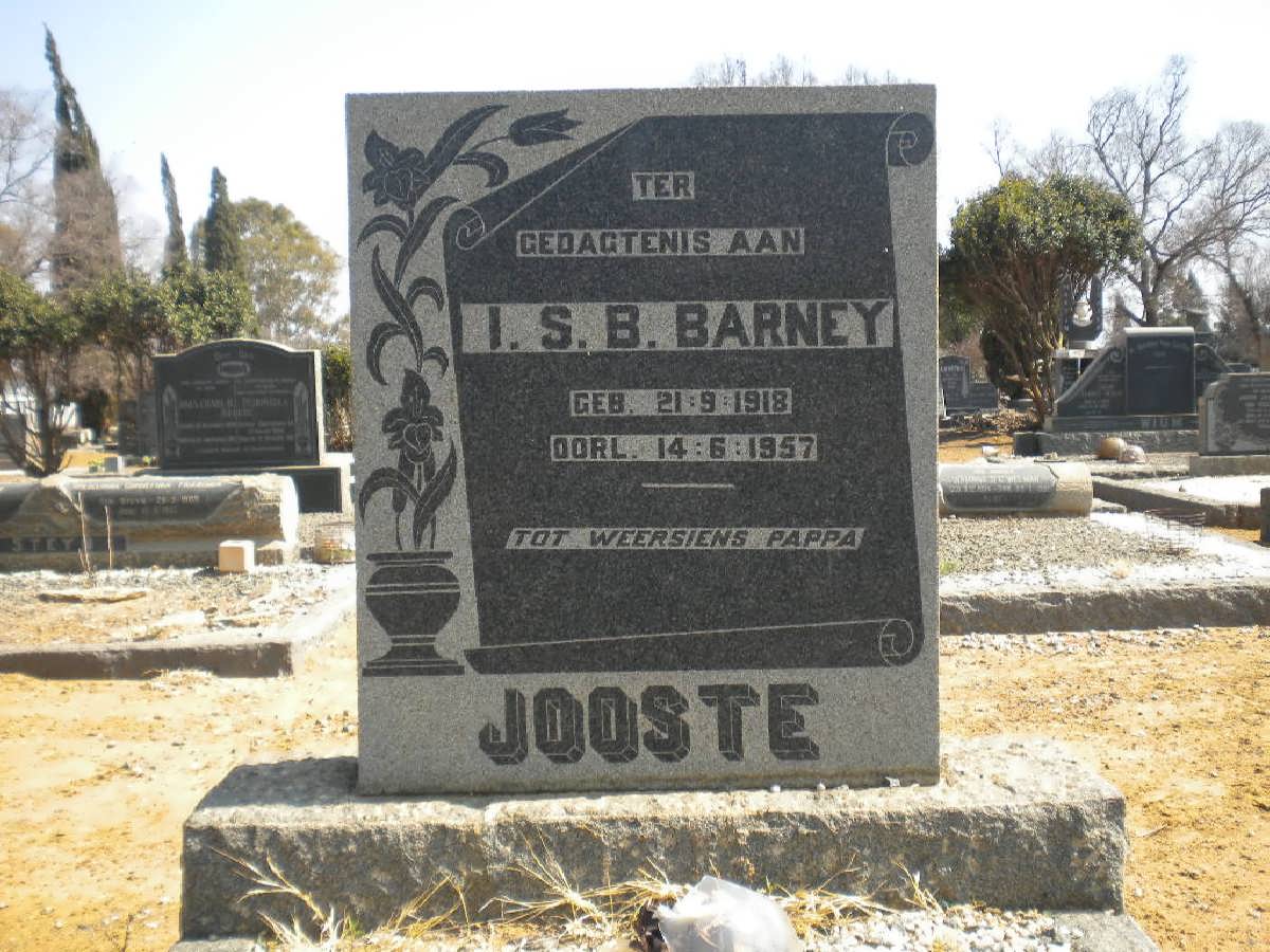 JOOSTE I.S.B. 1918-1957