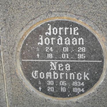 JORDAAN Jorrie 1928-1995 :: COMBRINCK Nea 1934-1994