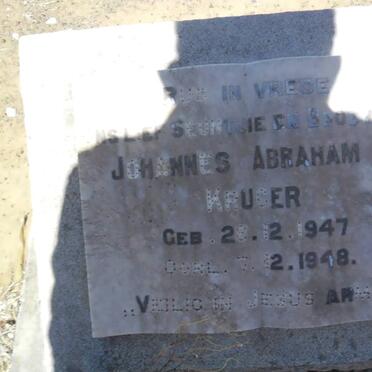 KRUGER Johannes Abraham P. 1947-1948