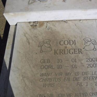 KRUGER Codi 2001-2001