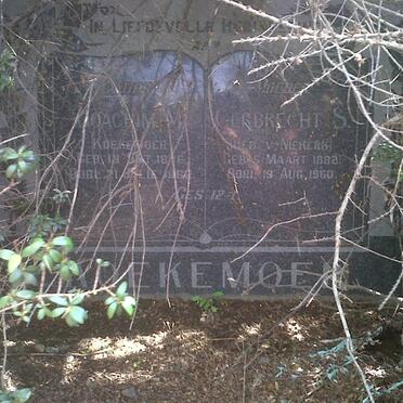 KOEKEMOER Joachim M. 1876-1962 &amp; Gerbrecht S. V. NIEKERK 1882-1960