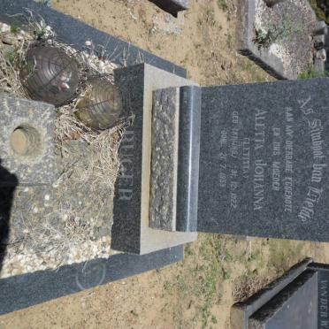 KRUGER Aletta Johanna nee KRIJNS 1922-1959