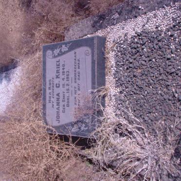 KRIEL Johanna C. nee SMIT 1940-1963