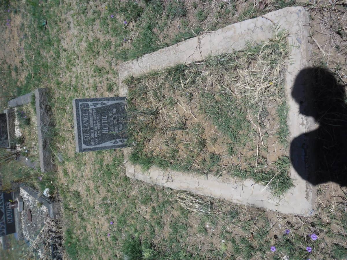 LANGE Hettie, de 1940-1956