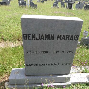 MARAIS Benjamin 1930-1985