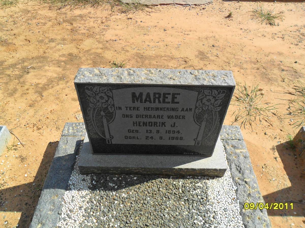 MAREE Hendrik J. 1894-1965