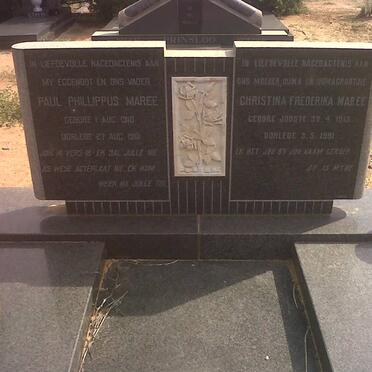 MAREE Paul Phillippus 1910-1961 &amp; Christina Frederika JOOSTE 1915-1991