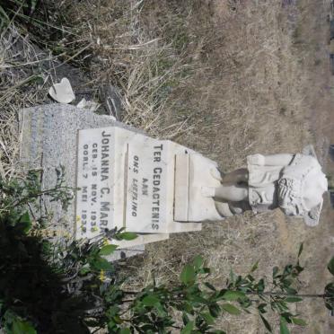 MARAIS Johanna C. 1938-1939