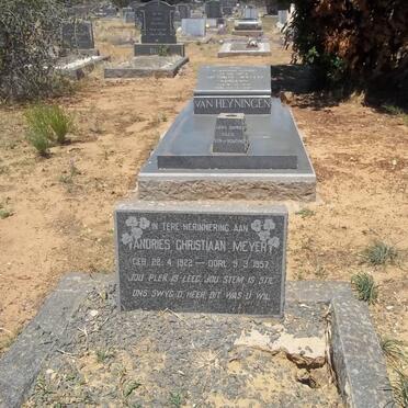 MEYER Andries Christiaan 1922-1957