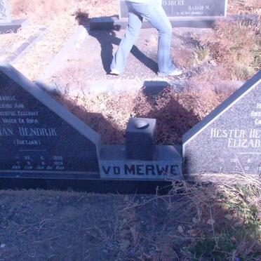MERWE Jan Hendrik, van der 1905-1979 &amp; Hester Hendriena Elizabeth 1911-1984