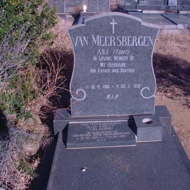 MEERSBERGEN A.H.J., van 1909-1978 &amp; Olga Violet YAZBEK 1921-1999