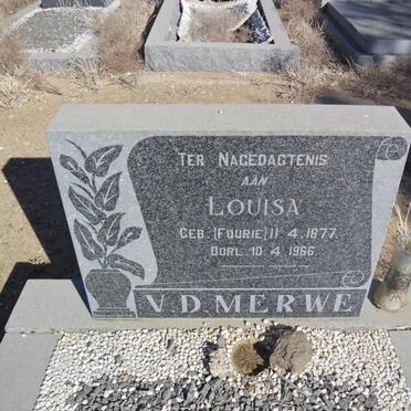 MERWE Louisa, v.d. nee FOURIE 1877-1966