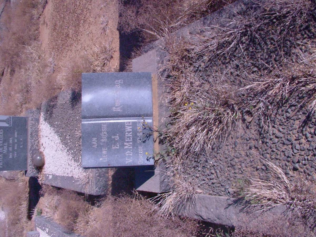 MERWE E.J., v.d. -1963