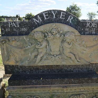 MEYER Pat 1936- &amp; Joey 1937-1996