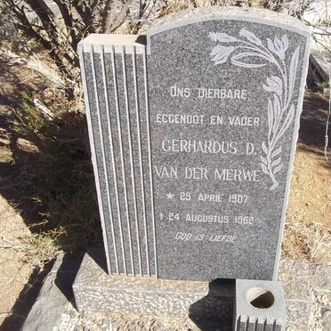 MERWE Gerhardus D., van der 1907-1962