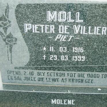 MOLL Pieter De Villiers 1916-1999