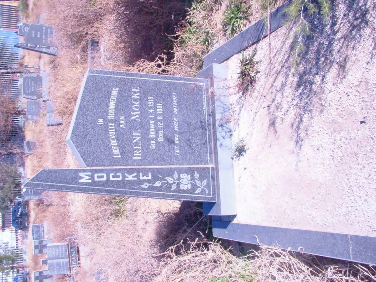 MOCKE Irene 1918-1981