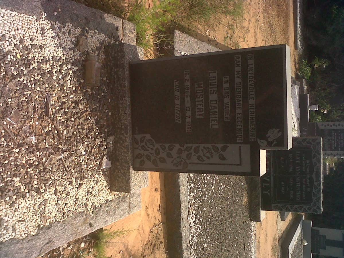 MOSTERT Louis Daniel 1905-1961