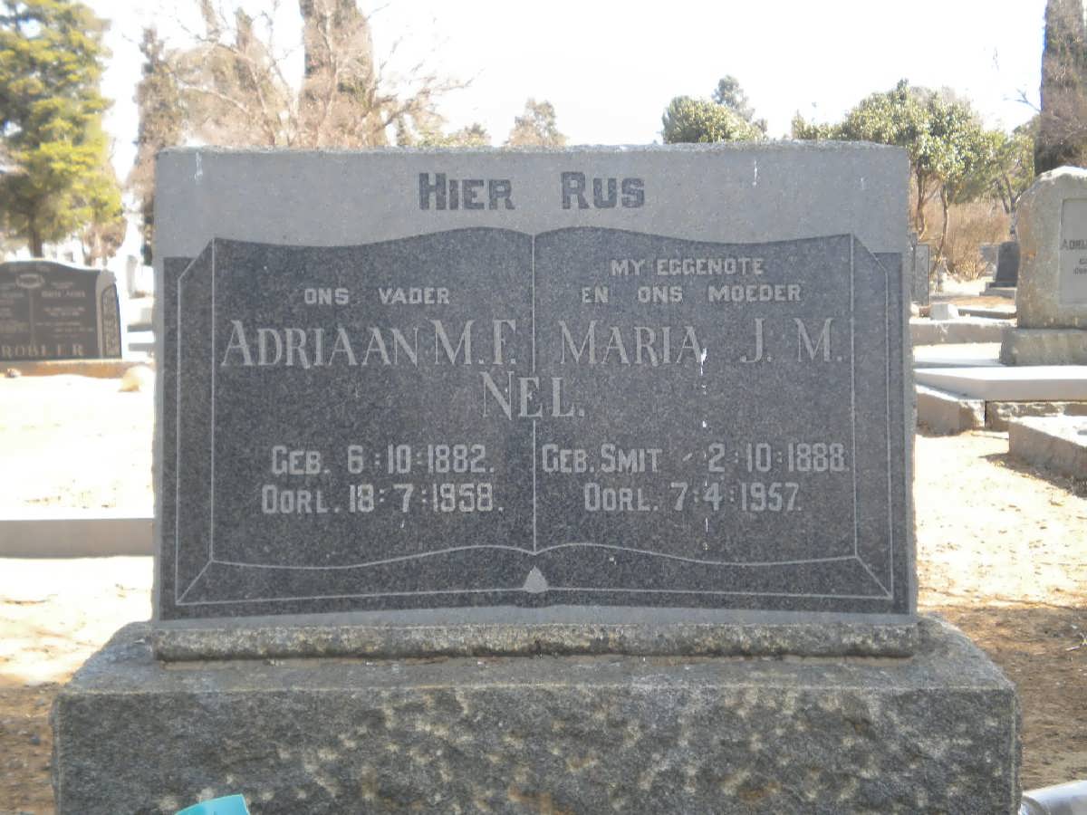 NEL Adriaan M.F. 1882-1958 &amp; Maria J.M. 1888-1957