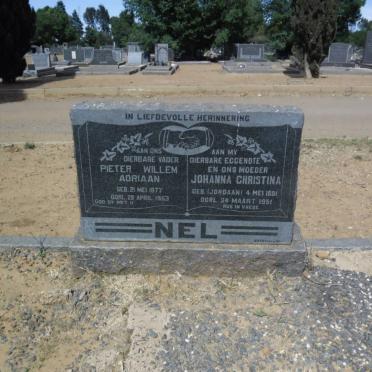 NEL Pieter Willem Adriaan 1877-1953 &amp; Johanna Christina JORDAAN 1881-1951