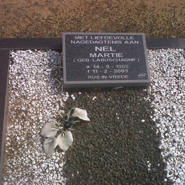 NEL Martie nee LABUSCHAGNE 1905-2003