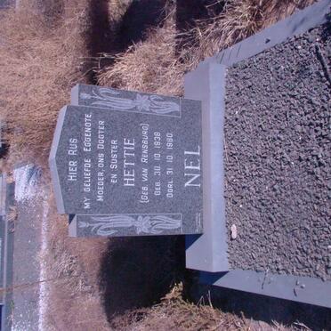 NEL Hettie nee VAN RENSBURG 1938-1980