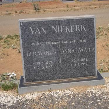 NIEKERK Hermanus, van 1889-1966 &amp; Anna Maria 1895-1957