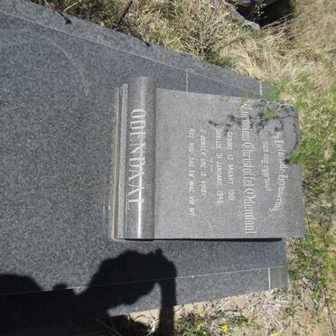 ODENDAAL Cornelius Christoffel 1901-1948