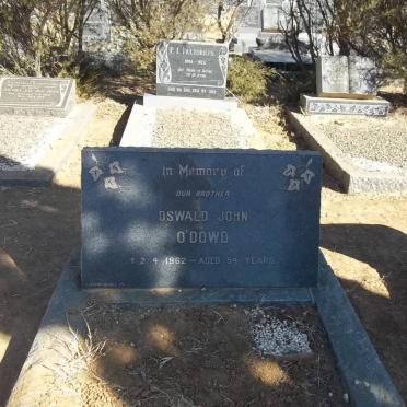 O'DOWD Oswald John -1962