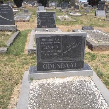 ODENDAAL Elsje A. nee LOUW 1867-1953